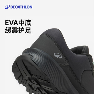  DECATHLON/迪卡侬 防滑耐磨 女士登山鞋  黑灰色 36