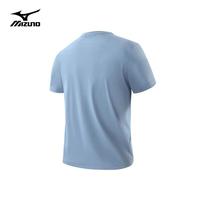 美津浓 Mizuno户外t恤男士速干冰丝透气短袖宽松 牛仔兰 2XL 