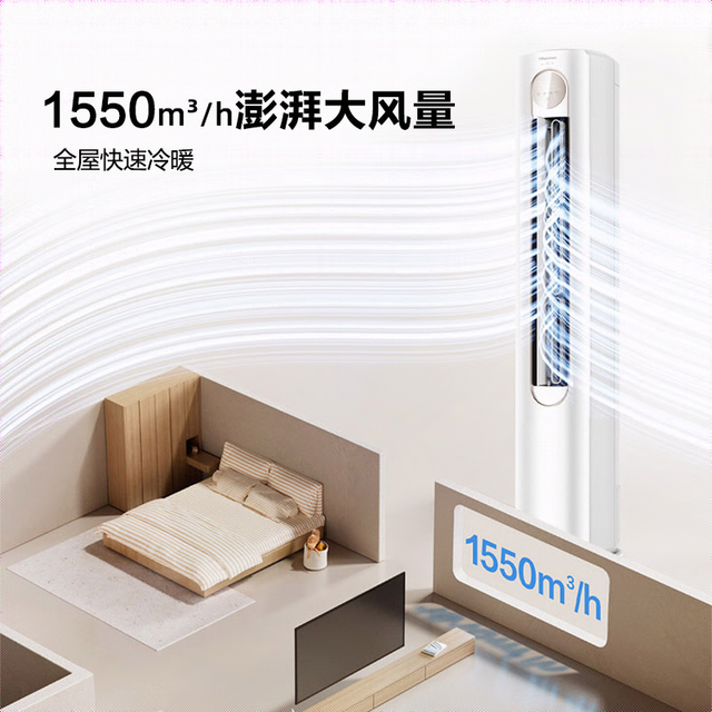 海信 KFR-72LW/A151-X1 AI省电 3匹 凝脂白 立柜式空调
