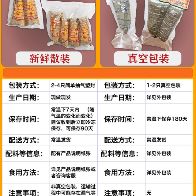 国芳 鲜肉粽 180g*8枚 礼盒装