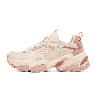斯凯奇（Skechers）女潮流机甲鞋缓震耐磨运动街头跑步鞋149916 女款/粉色/PINK 37
