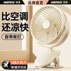睿量 新款立挂两用静音便携夜灯学生宿舍可用大风力夹子风扇
