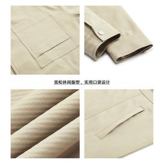 冬季工装卡其色翻领夹克外套男式夹克男青少年