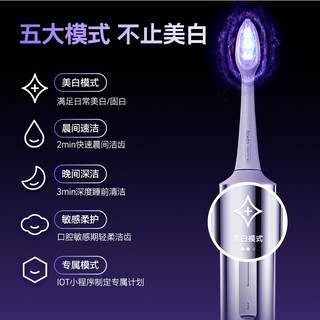  bixdo/倍至 W66 AI智能蓝光 电动牙刷套装  【升级款】美白电动牙刷，【升级款】倍至蓝光刷 1