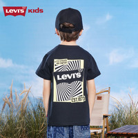 Levi's 李维斯童装男童纯棉短袖T恤夏新款儿童立体印花图案上衣潮 【建议身高104-110cm】