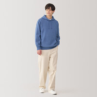 無印良品 MUJI(無印良品 )男式 粗细不均棉线紧密编织 连帽运动衫男士卫衣男生AB1O6A5S