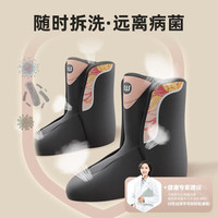 REBUILD轮滑鞋儿童溜冰鞋男女童护具套装全闪滑冰旱冰鞋初学者滑轮直排轮 石英粉【八轮全闪+大礼包】 M (适合6-12岁)日常鞋码31-36