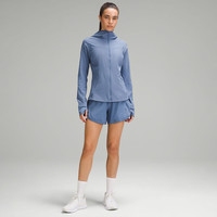 lululemon丨Mist Over 女士运动夹克 拒水 LW4BSRS 绿洲蓝 L /10