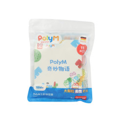 Hape 柔性PolyM积木 七彩 拼插积木