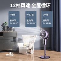 Royalstar荣事达空气循环扇家用电风扇智能语音静音落地扇台立式卧室大风扇