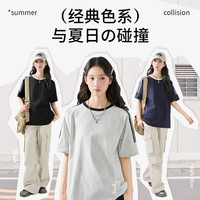 JEANSWEST/真维斯 韩版小众洋气 女士短袖T恤