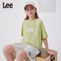 李 Lee儿童短袖T恤夏季2025新款圆领休闲宽松男女童半袖童装中大童体恤