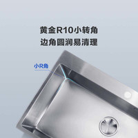 科勒(KOHLER)拉蒂纳R10大小槽厨房洗手盆台上台下双用厨盆水槽 大单槽760mm+艾瑞抽拉龙头