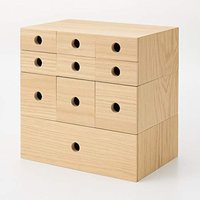 無印良品 MUJI 木质小物收纳箱 收纳盒 W25.2xD17xH8.4