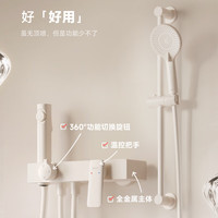 RIIFO/日丰卫浴 三功能 淋浴花洒套装 白色