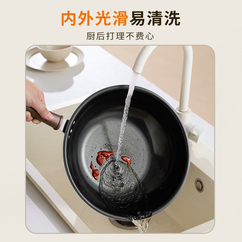 28cm【带盖送硅胶铲】-明火专用