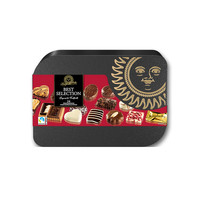 LAMBERTZ 德国进口 Lambertz 兰贝斯 什锦巧克力曲奇饼干礼盒 1kg 黑色