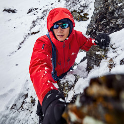 拓路者 雪鹰攀登版event冲锋衣男户外运动硬壳专业登山服防水防风外套 日光橙 XL