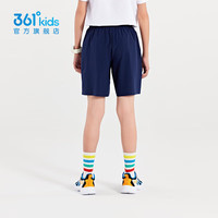 361°童装男女童梭织五分裤夏季小中大童运动裤男童短裤 深藏青1702 110