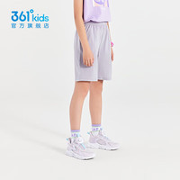 361°童装男女童梭织五分裤夏季小中大童运动裤男童短裤 冰川灰1702 160