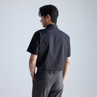 利郎【挺阔免熨】衬衫男青年商务顺滑柔软透气短袖衬衣