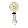 满意星园创意手持挂脖大风力静音桌面usb充电便携式户外儿童大人 象牙白
