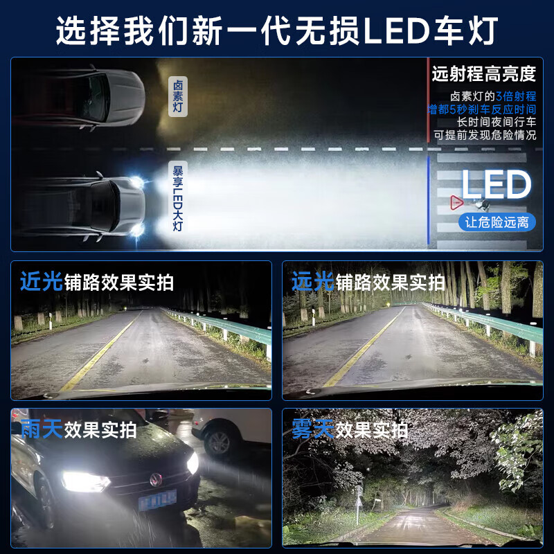 暴享适配14-19款马自达昂克赛拉LED大灯近光灯激光灯泡汽车高亮H11