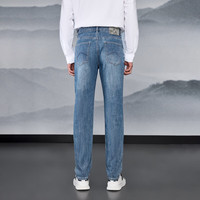 海澜之家（HLA）牛仔裤男25春夏山不在高系列微弹裤子男春季 蓝灰牛过渡色（浅）06 均码 165/72A 29107~112斤