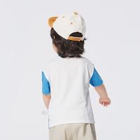婴幼儿短袖男童宝宝t恤打底衫男童夏季舒适透气可爱印花时髦清新