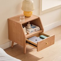 林氏家居原林氏木业现代简约实木床头柜床边小户型矮桌柜子家用收纳 【原木色】NP1B-A床头柜