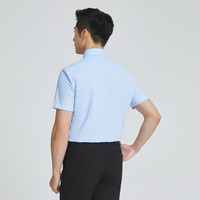 雅戈尔(YOUNGOR)短袖衬衫男格子免烫衬衫全棉强捻面料平整抗皱新品商场同款 YSDP170578IBA