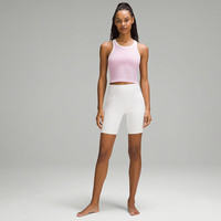 lululemon丨Ebb to Street女士短款工字运动背心*Contrast LW1EWFS 维生素粉/白色 2XL /14