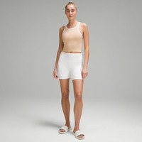 lululemon丨Ebb to Street女士短款工字运动背心*Contrast LW1EWFS 杏粉色/白色 L /10