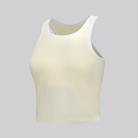 lululemon丨Ebb to Street女士短款工字运动背心*Contrast LW1EWFS 圣丹斯/白色 2XL /14