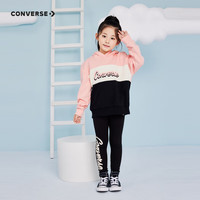 Converse 匡威童装女童保暖加绒打底裤秋冬儿童长裤休闲裤子 正黑色 155 /64 【身高158-170cm】
