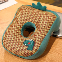 桂岐 夏季冰丝凉席午睡枕 深绿恐龙