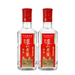 泸州老窖 特曲 浓香型白酒 52度 100ml*2瓶 品鉴小酒礼盒