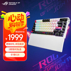 【省155元】玩家国度键盘_玩家国度 ROG 夜魔X 75键 2.4G蓝牙 多模无线机械键盘 月耀白 NX雪武白轴V2 RGB多少钱-什么值得买