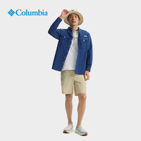 Columbia邓刚同款哥伦比亚户外男女钓鱼系列UPF50防晒运动休闲衬衫FJ7048 468 25年 L (180/100A)