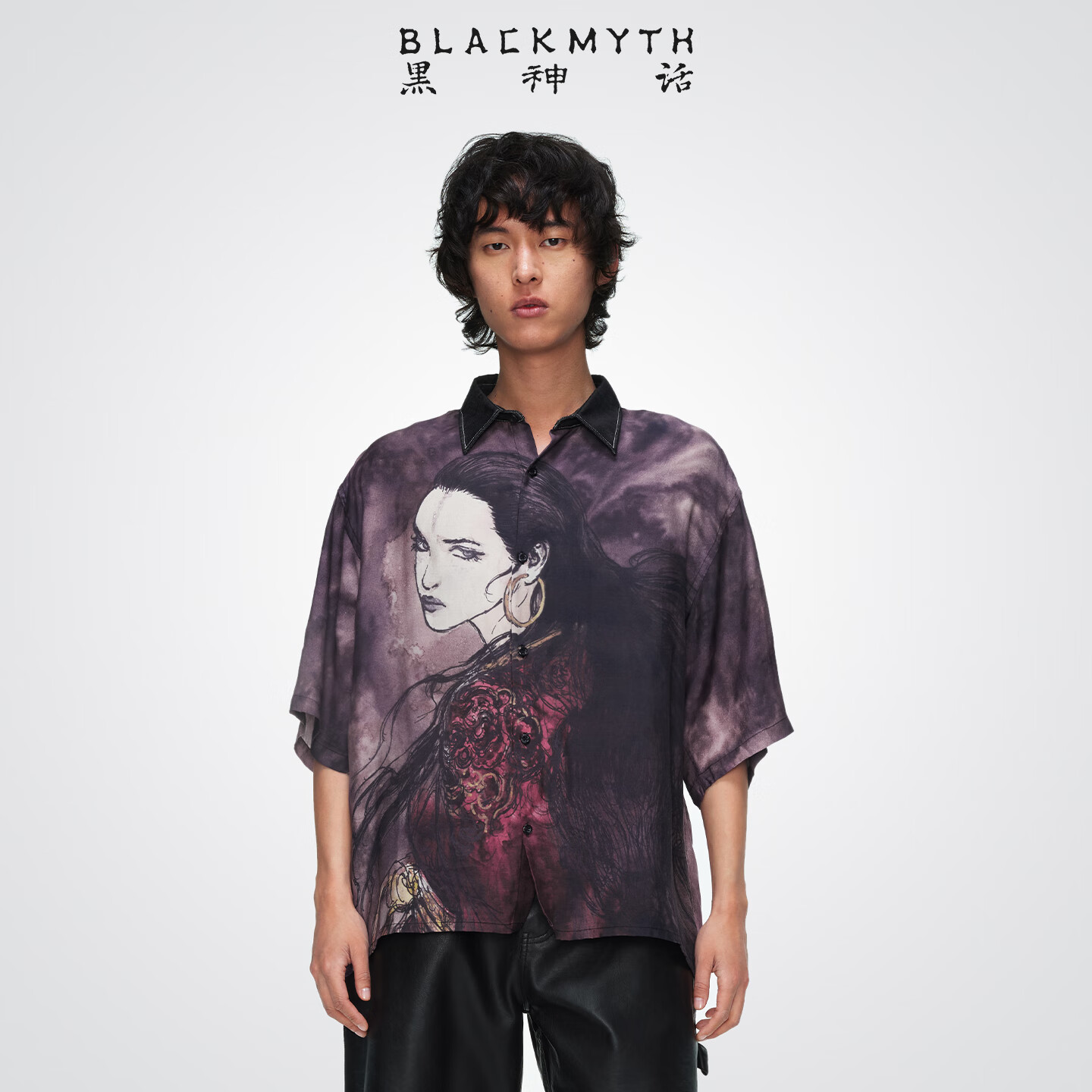 黑神话 BLACKMYTH BMWS001C 旋雷舞电 短袖衬衫