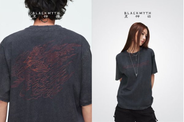 新品发售：黑神话 BLACKMYTH 2025夏季系列衍生品《黑神话：悟空》服饰周边