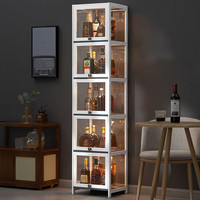 淘之良品 客厅红酒架玄关酒柜隔断柜靠墙柜展示柜摆件储物柜吧台柜餐边柜 五层40长