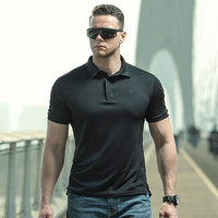 龙牙(Dragon Tooth)七代B2级翻领衫战术t恤男士体能训练短袖户外t恤衫透气短袖polo衫