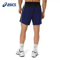 亚瑟士(ASICS)运动裤男短袖24春夏款网球服 透气速干运动健身比赛休闲短袖T恤男 2041A285-413/蓝色 L