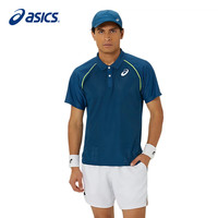 亚瑟士（ASICS）运动裤男短袖24春夏款网球服 透气速干运动比赛休闲短袖T恤男 2041A299-412/T恤 M