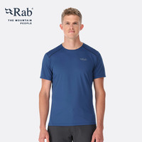 Rab睿坡男士速干短袖运动修身上衣休闲轻薄T恤 QBL-05 黑灰色BEL XL