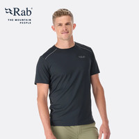 Rab睿坡男士速干短袖运动修身上衣休闲轻薄T恤 QBL-05 灰白色DPW S