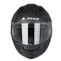 LS2全盔碳纤维头盔摩托车男女超轻机车赛车大尾翼四季冬防雾FF813 锻造碳纤维大尾翼款-哑黑 L(55-56头围)