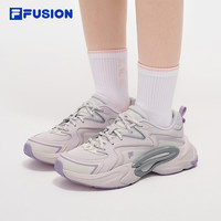 引力鞋丨FILA FUSION斐乐女子运动鞋2025夏网面休闲跑步鞋男 【男】影黑灰/日岩灰-PC 40