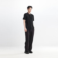 太平鸟男装休闲polo衫男衬衣polo衫翻领短袖夏季